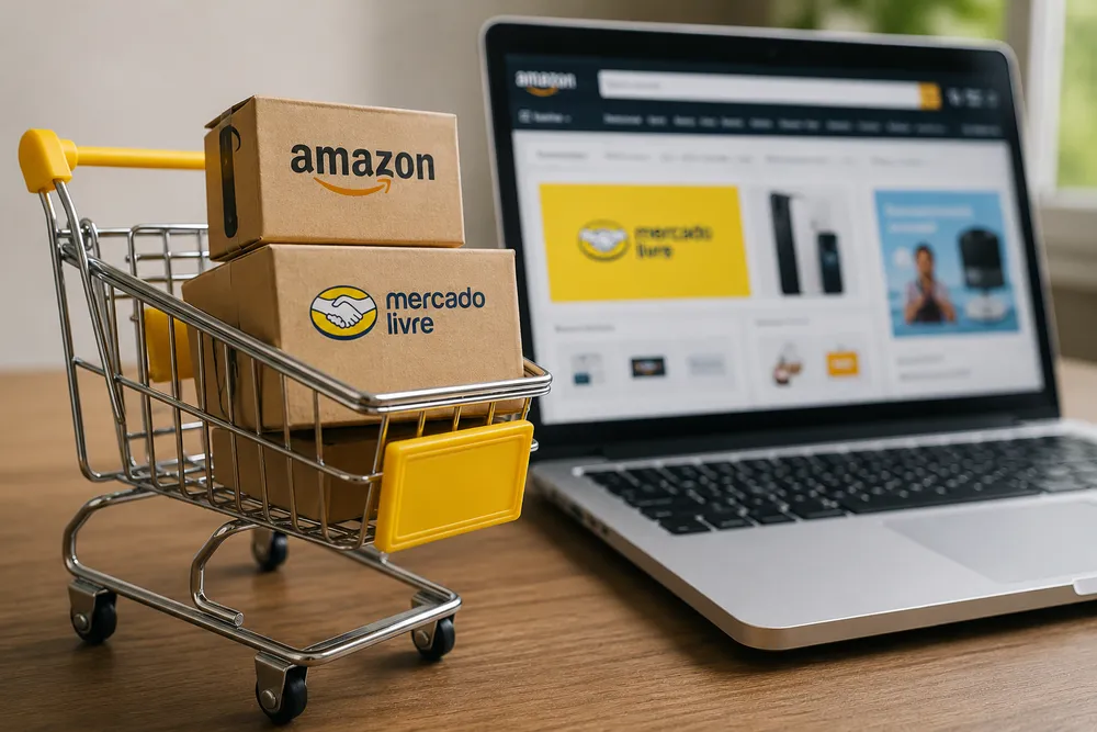 Amazon e Mercado Livre lideram lembrança no e-commerce