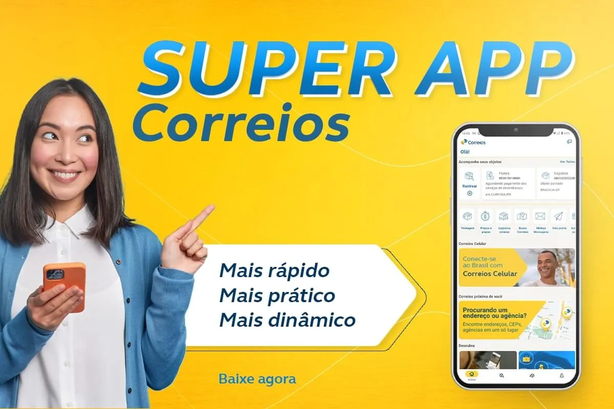 Chegou o Super APP dos Correios, agora mais prático e com novo visual