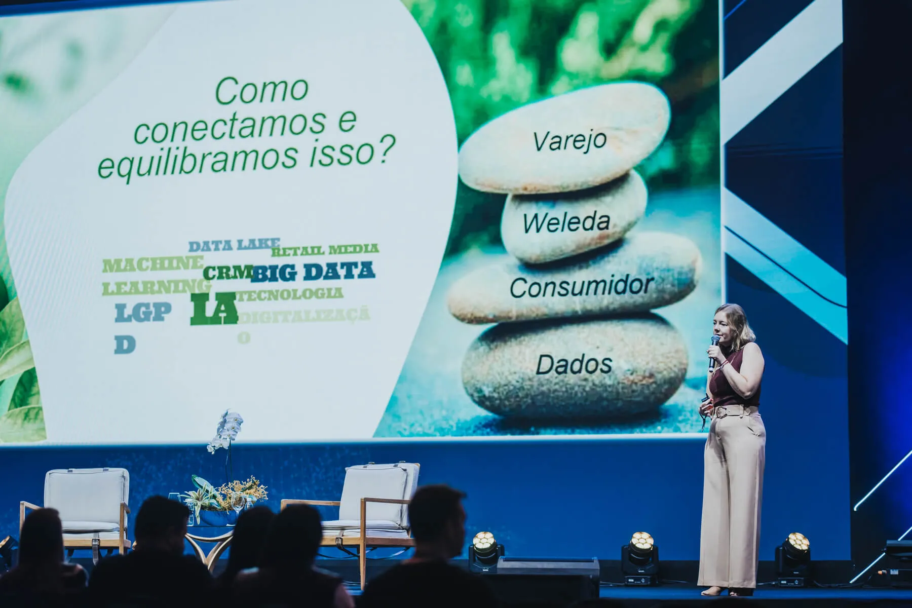 Caroline Jansen no palco de tecnologia no Congresso Indústria Digital 2024