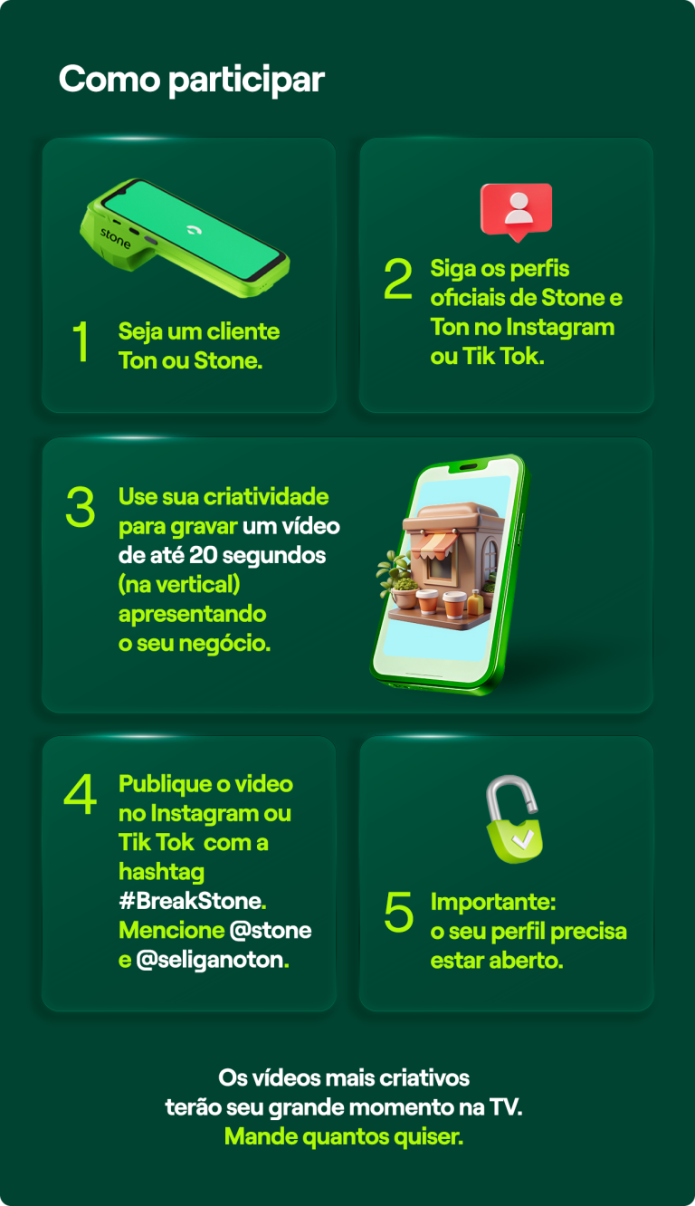 Promoção Break Stone: seu negócio no comercial mais vigiado do Brasil