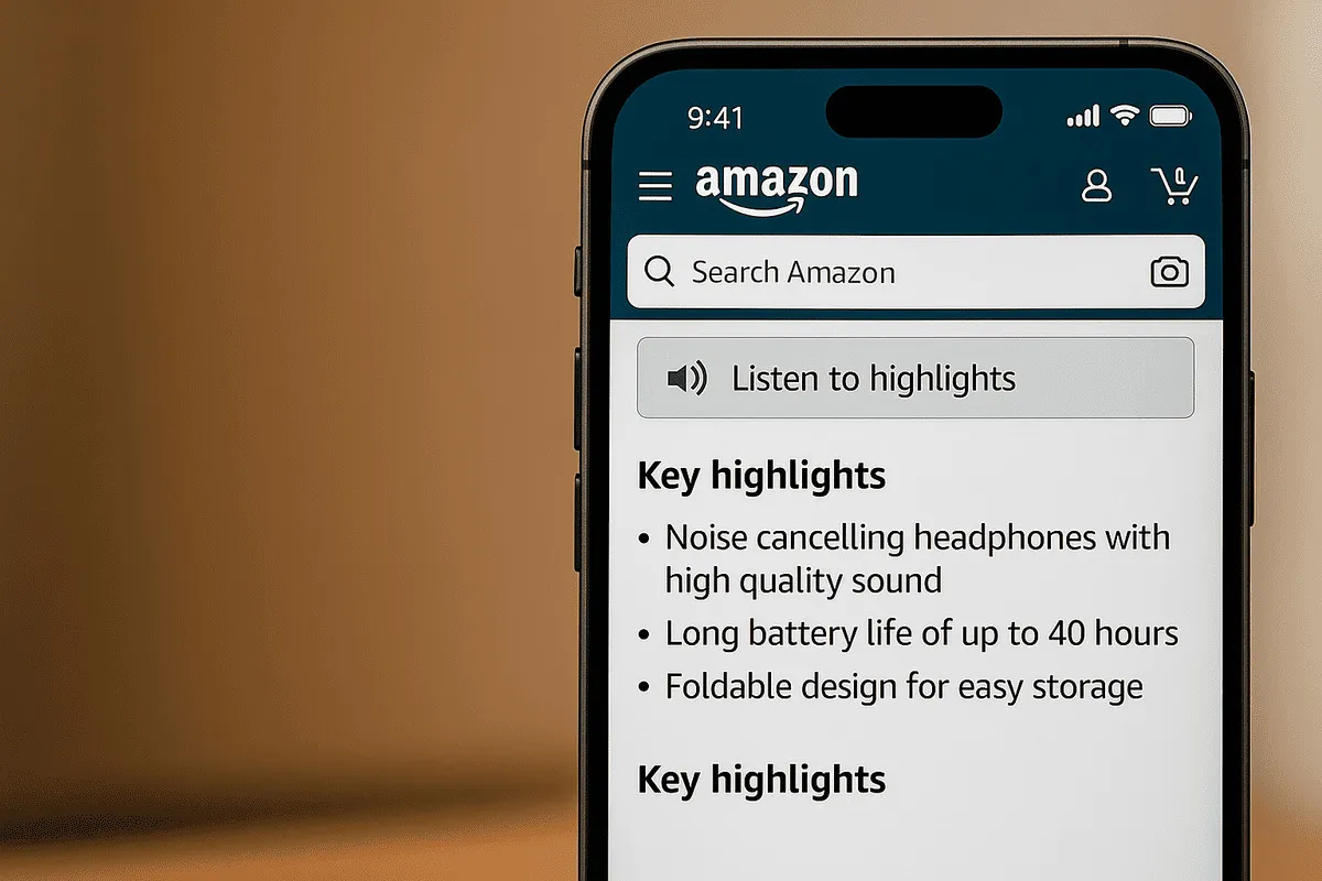 Amazon inicia testes com IA para resumir produtos em áudio