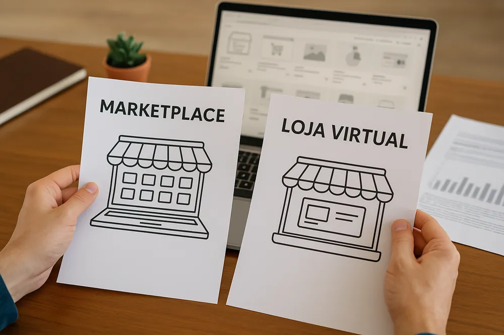 Marketplace ou e-commerce próprio: o que é realmente mais vantajoso para o pequeno varejista?