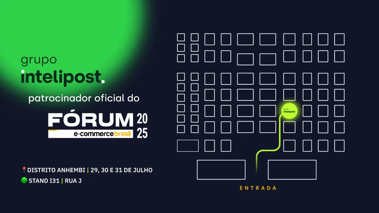Mapa do Grupo Intelipost no Fórum E-commerce Brasil 2025