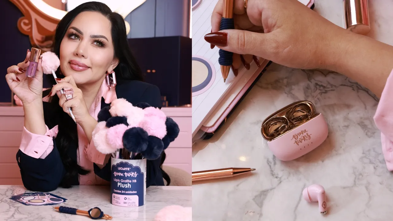 Grupo Leonora aposta em collab com Bruna Tavares para conectar papelaria e beleza
