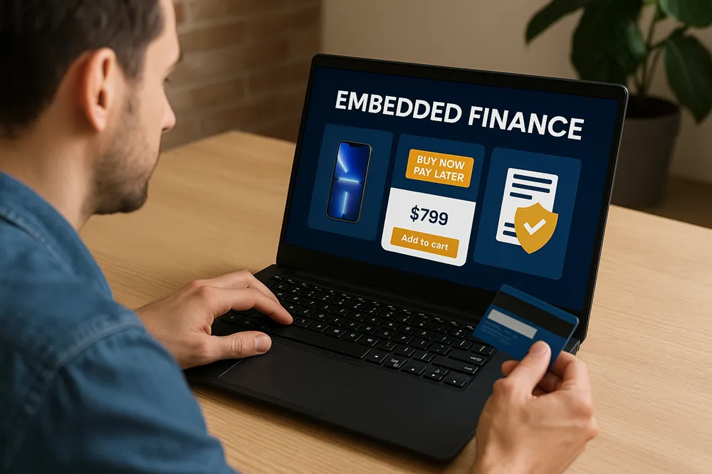 Embedded finance no e-commerce: benefícios e tendências
