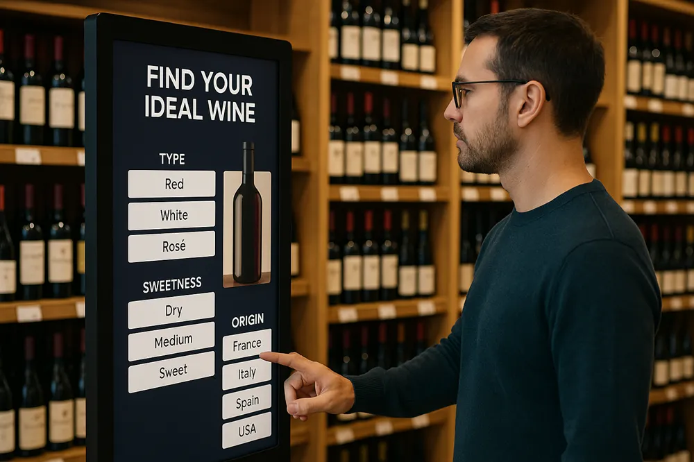 Telas digitais influenciam escolha e ampliam ticket no varejo de bebidas