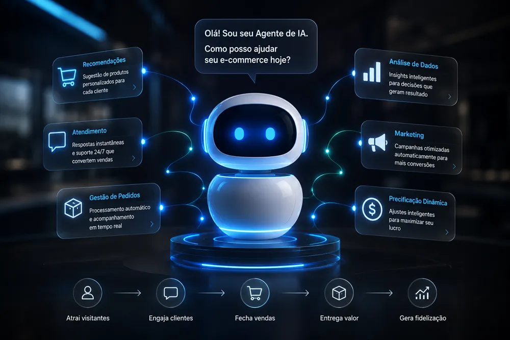 Como fazer uma loja virtual crescer na era dos agentes de IA