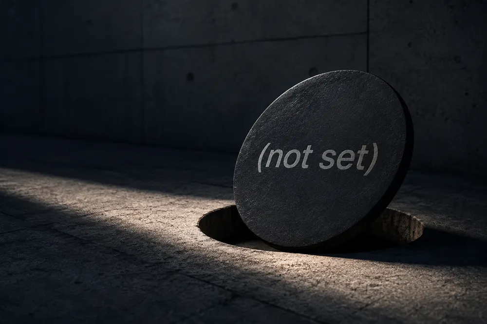 O (not set) é o buraco negro do seu GA4